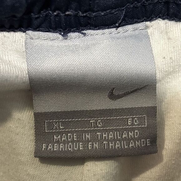 Nike Men's Windbreaker Track Pant Vintage Y2K Navy Yellow Ankle Zip Size XL - Picture 13 of 16